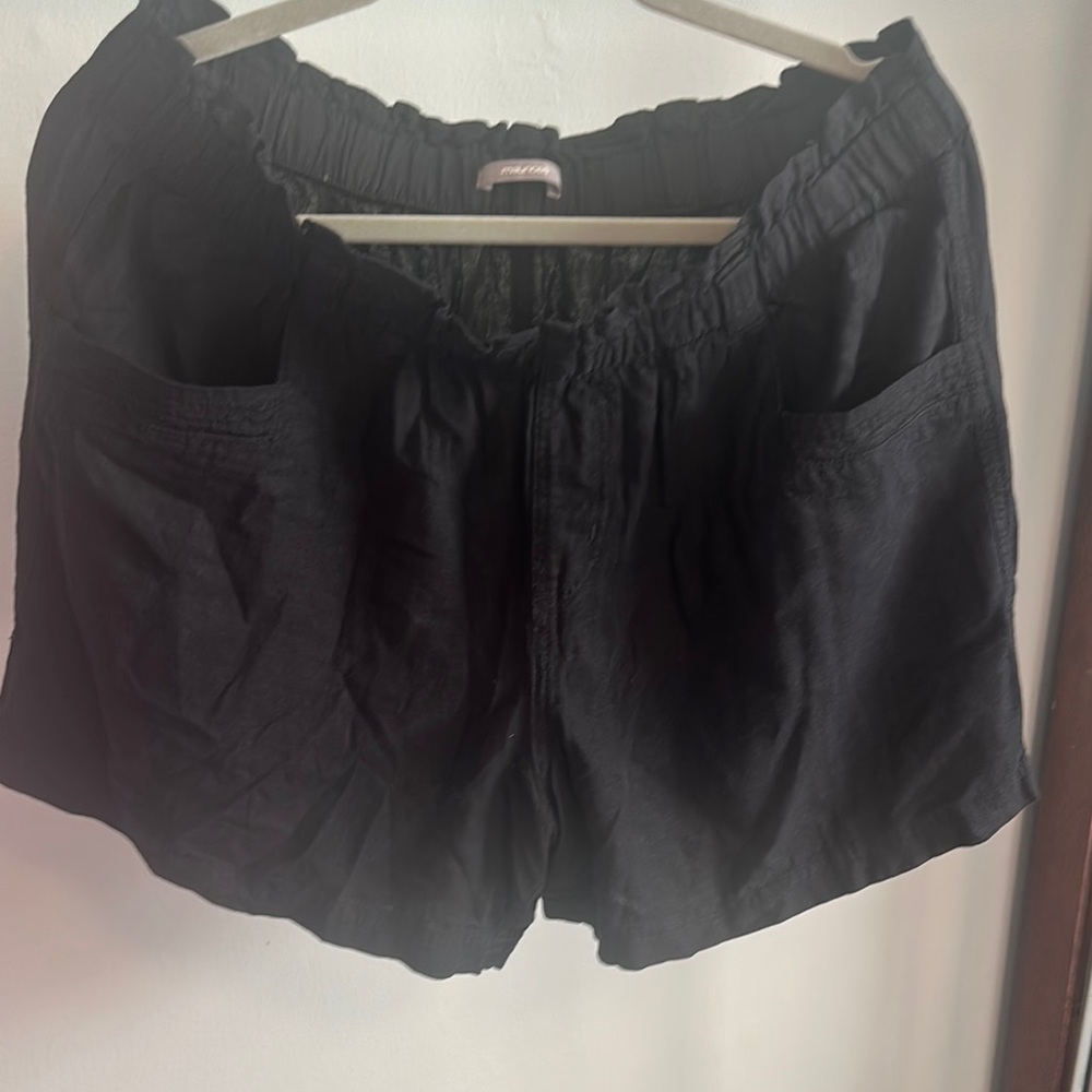 Maurices Black Cargo Shorts with Elastic Waistband